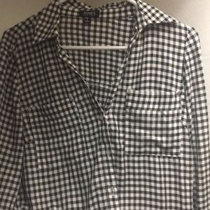 Long sleeve tie up shirt from jones New York